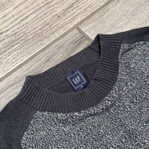 Gap mock neck women xs striped knit long sleeve sweater